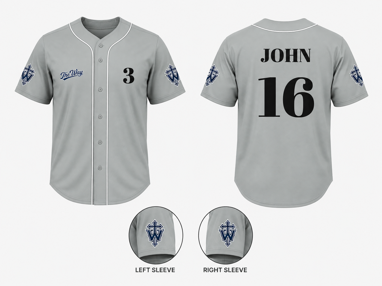 The Way Premium Full-Button Baseball Jersey