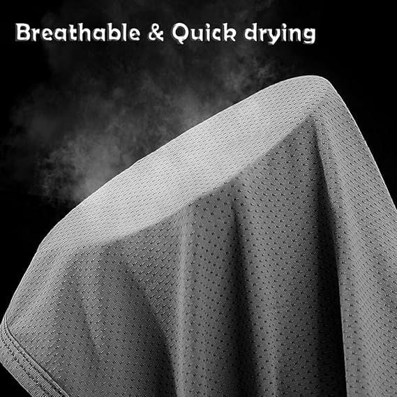 Light grey breathable mesh fabric with small dotted perforation texture