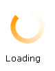Orange loading icon on black foldable wagon cart